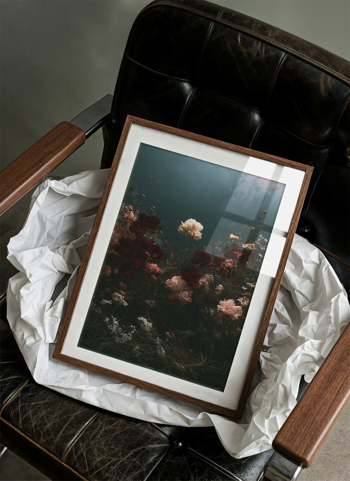 One Peony Rises From the Fog