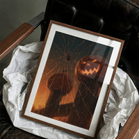 Spider's Watch Over the Jack-o'-Lanterns