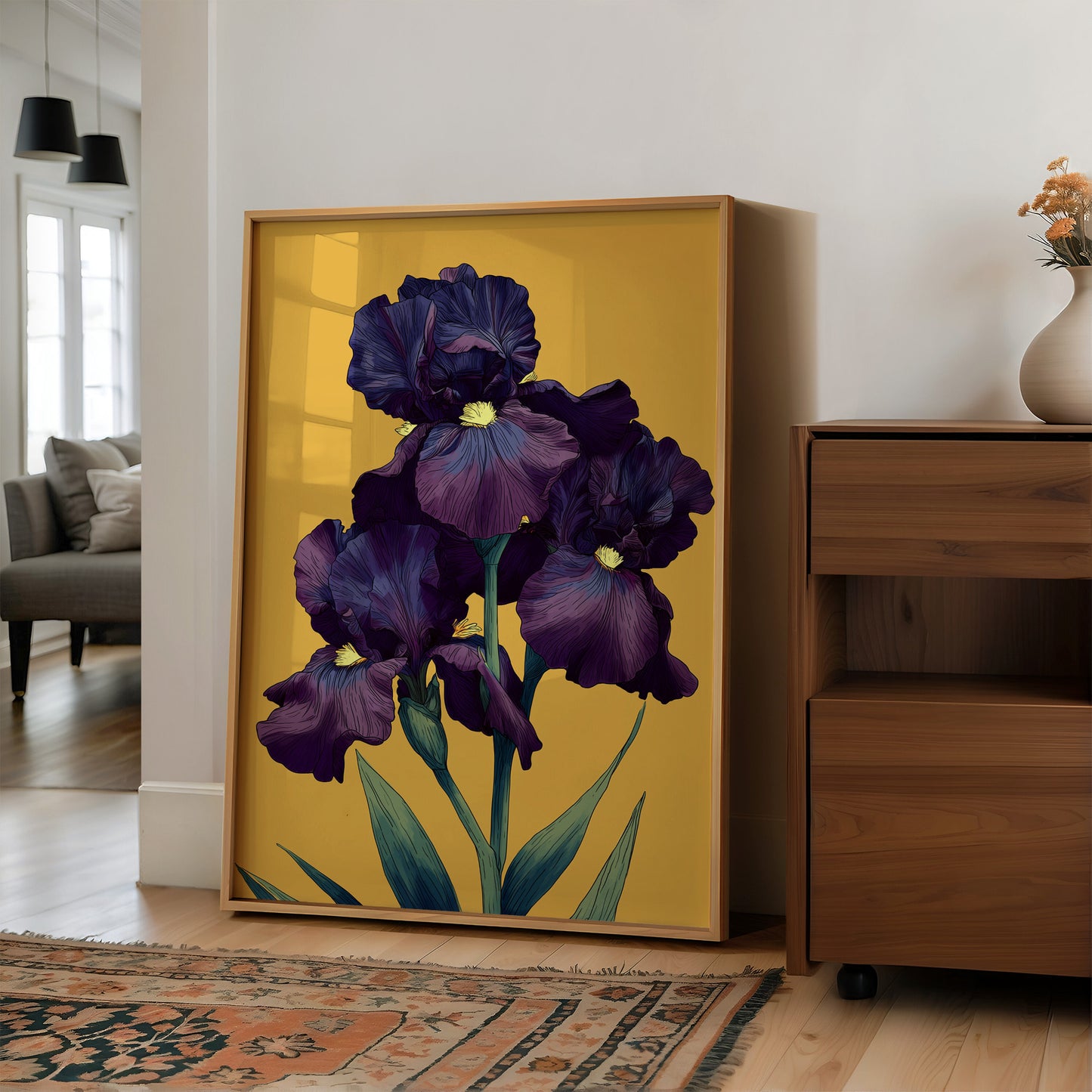 Dark Violet Against The Gold