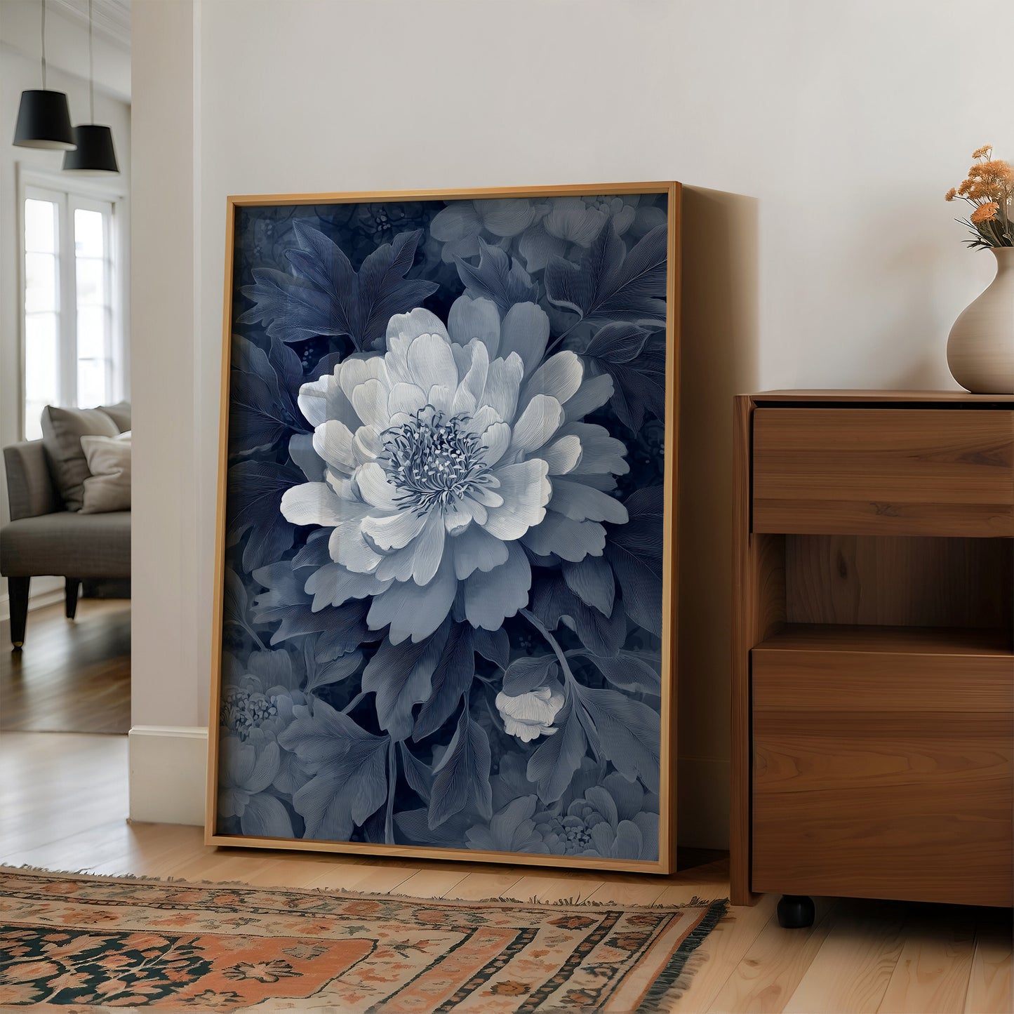 Every Petal In Blue Ink