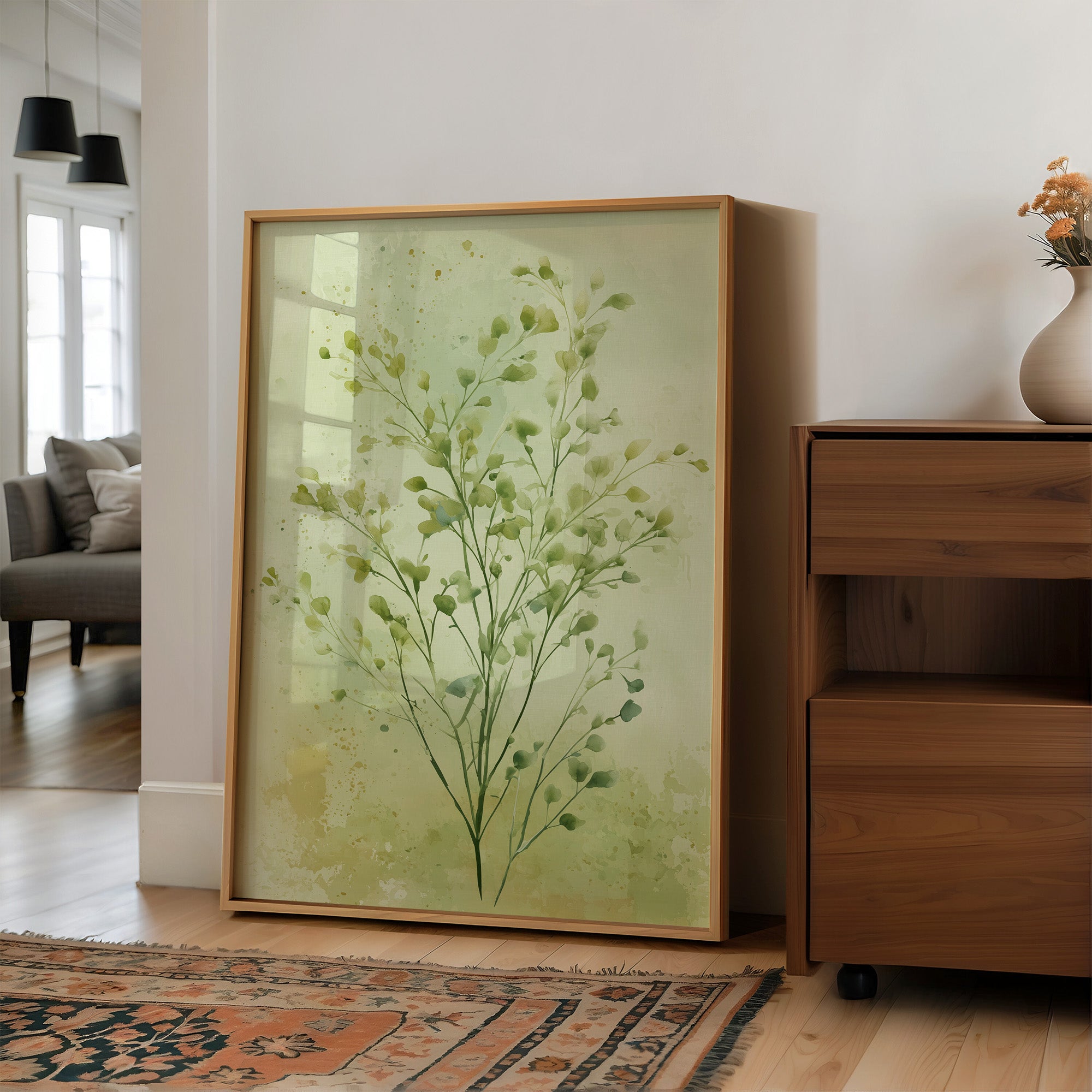 Quiet Stems in Soft Green