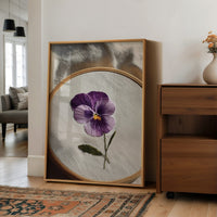 A Pansy Stitched with Care