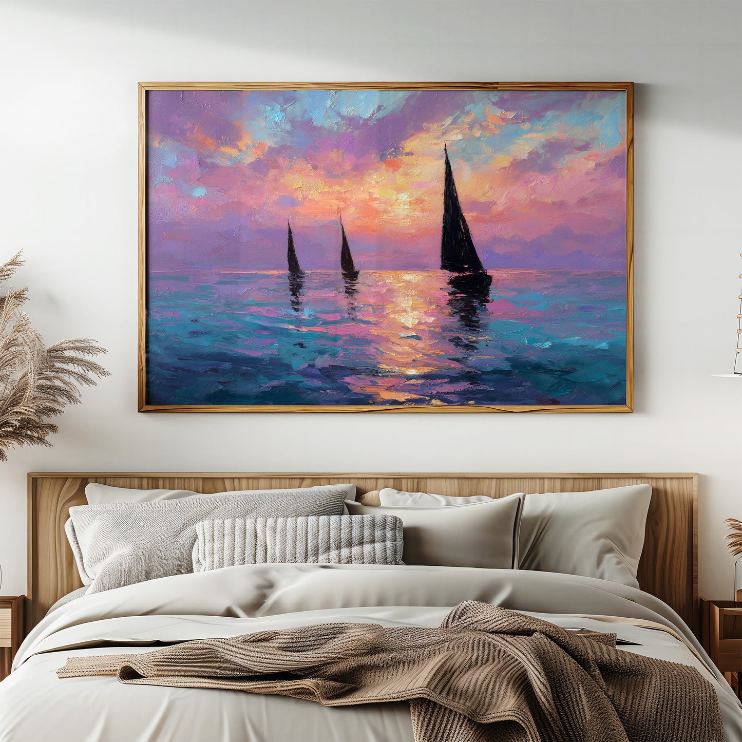 Three Sails Into the Gloaming