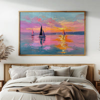 Chasing Gold on a Pink Sea