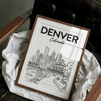 Denver, Union Station Line Art