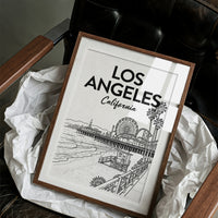 Los Angeles, Pier Line Art