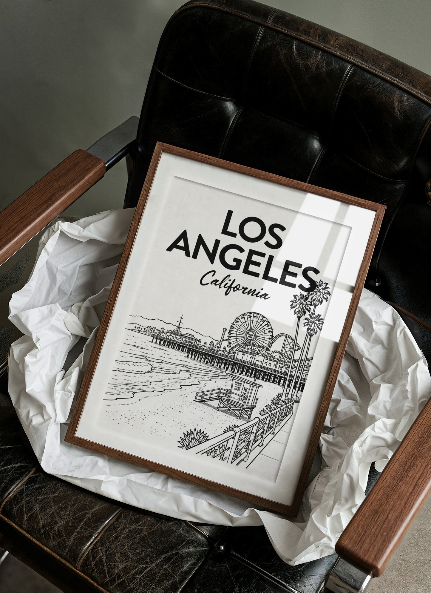 Los Angeles, Pier Line Art