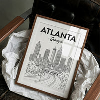 Atlanta, Highway Line Art