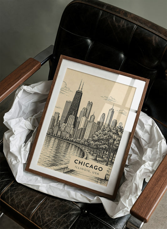 Chicago in Sepia Tones