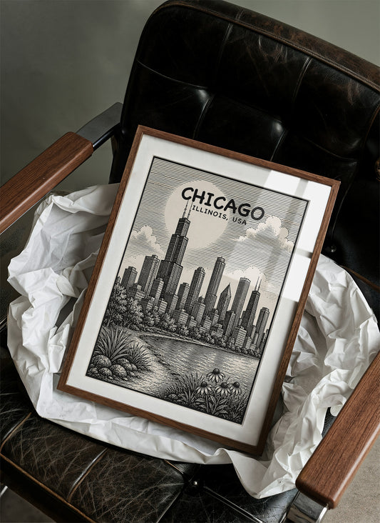 Chicago in Woodcut