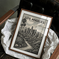 Los Angeles in Woodcut
