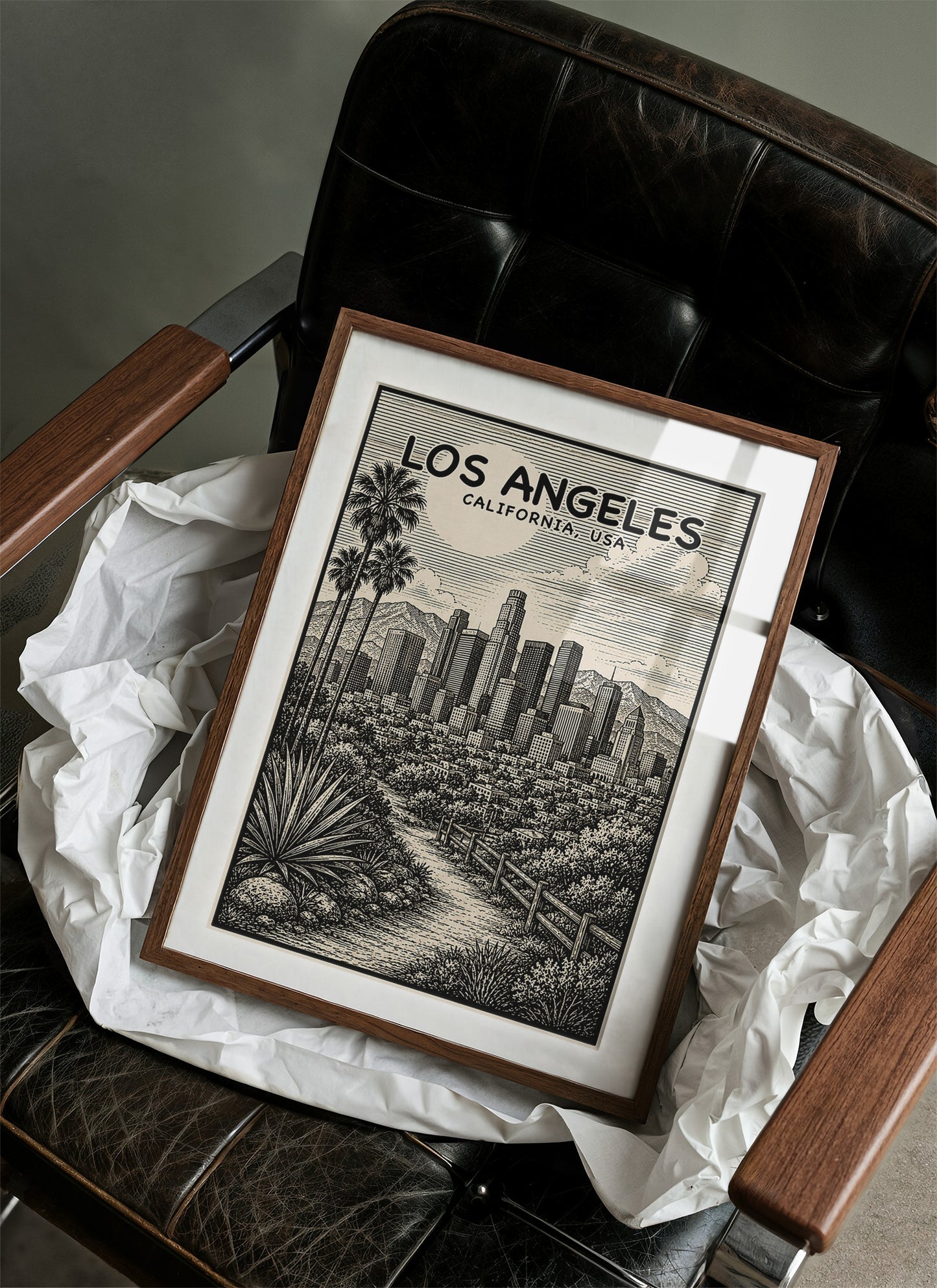 Los Angeles in Woodcut