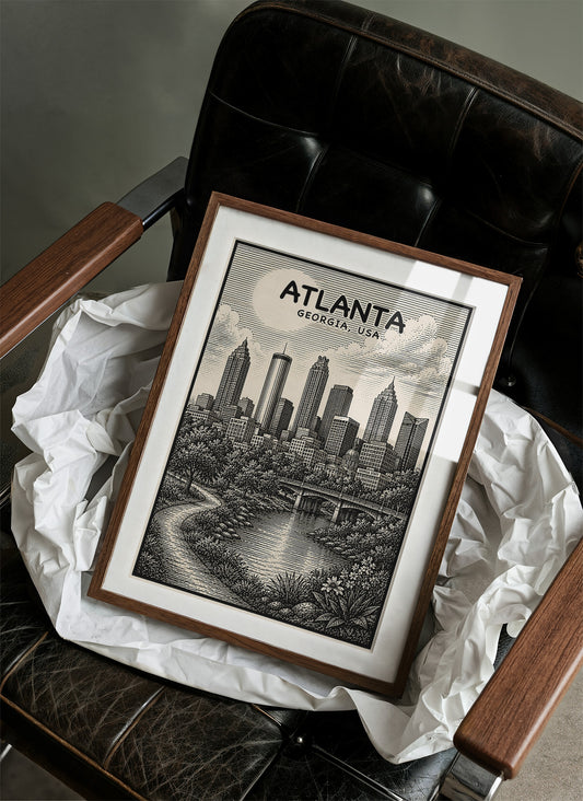Atlanta in Woodcut