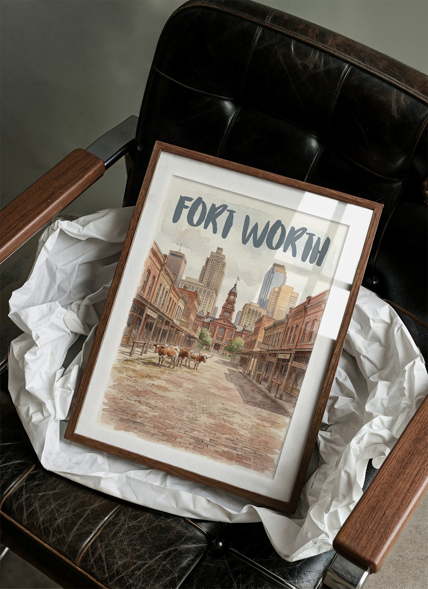Fort Worth in Watercolor