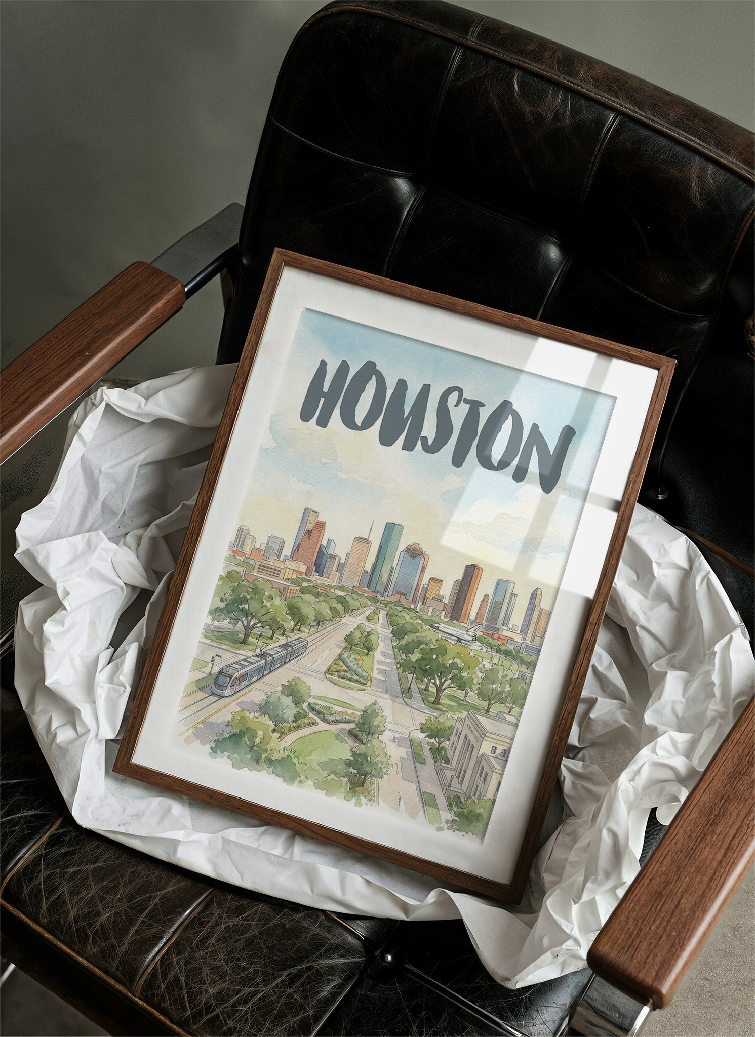 Houston in Watercolor