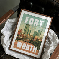 Fort Worth, Riso Print