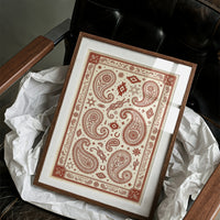Rust Paisley Western Bandana Print