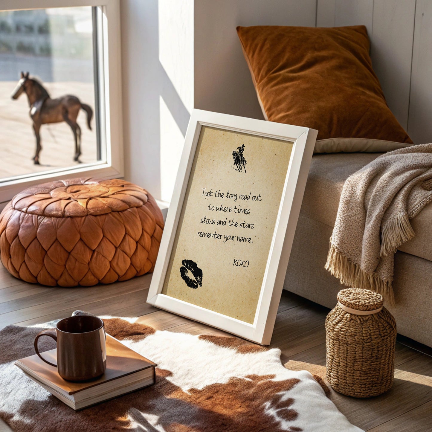 Took the Long Road Out — Cowboy Love Letter Print