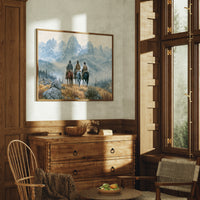 Riders at the Foot of the Tetons