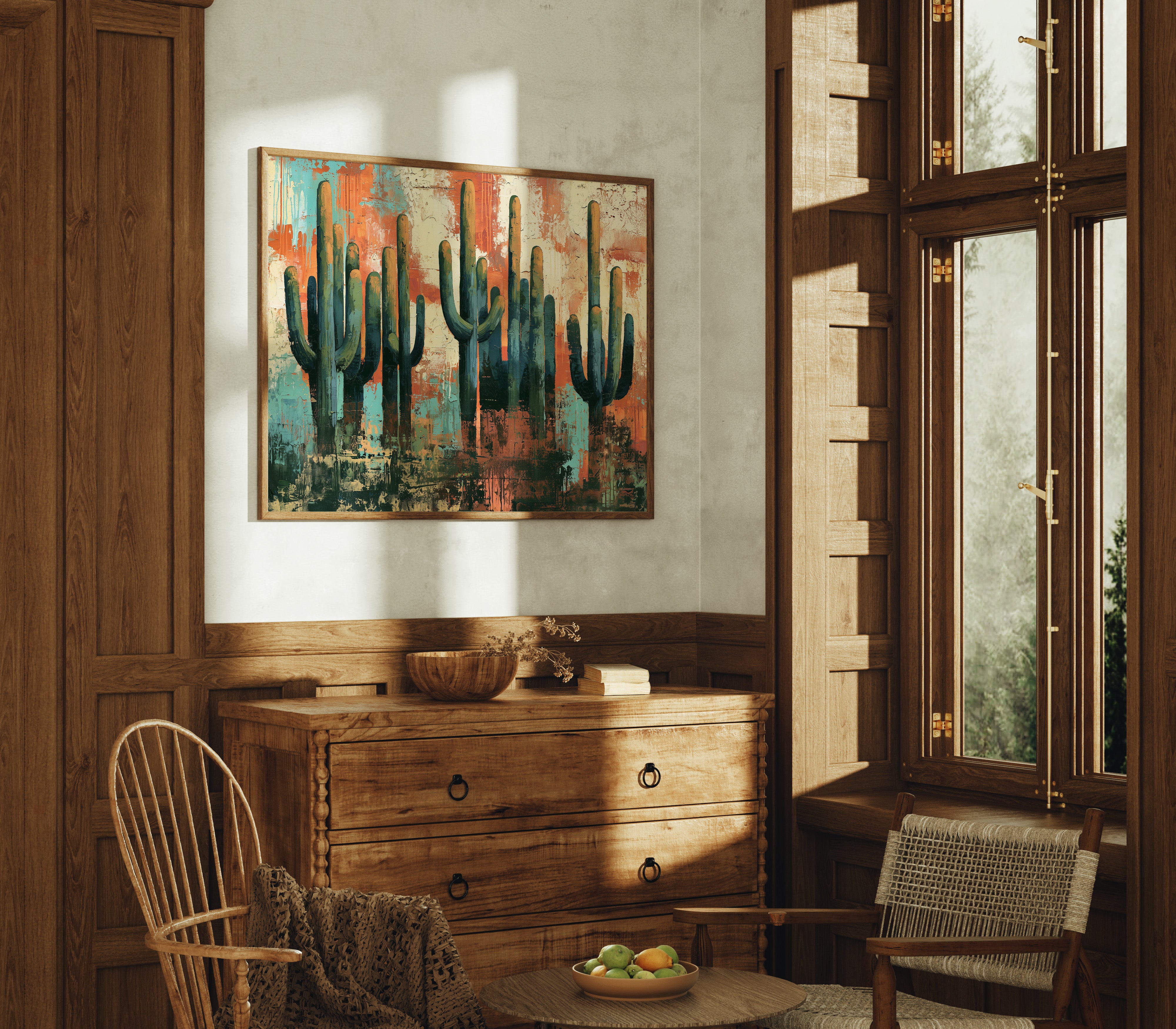 Saguaros At High Noon