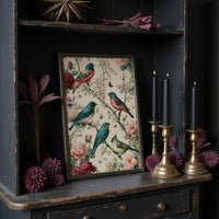 Songbirds and Roses — Vintage Chinoiserie Bird Print