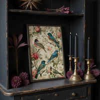 Songbirds and Roses — Garden Chinoiserie Bird Print