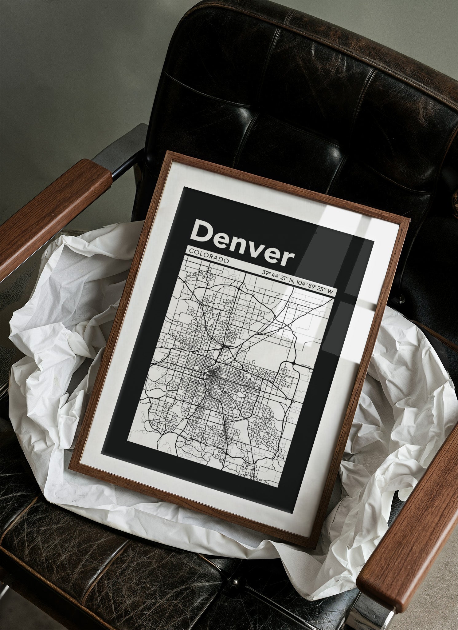 Denver, Mapped in Black