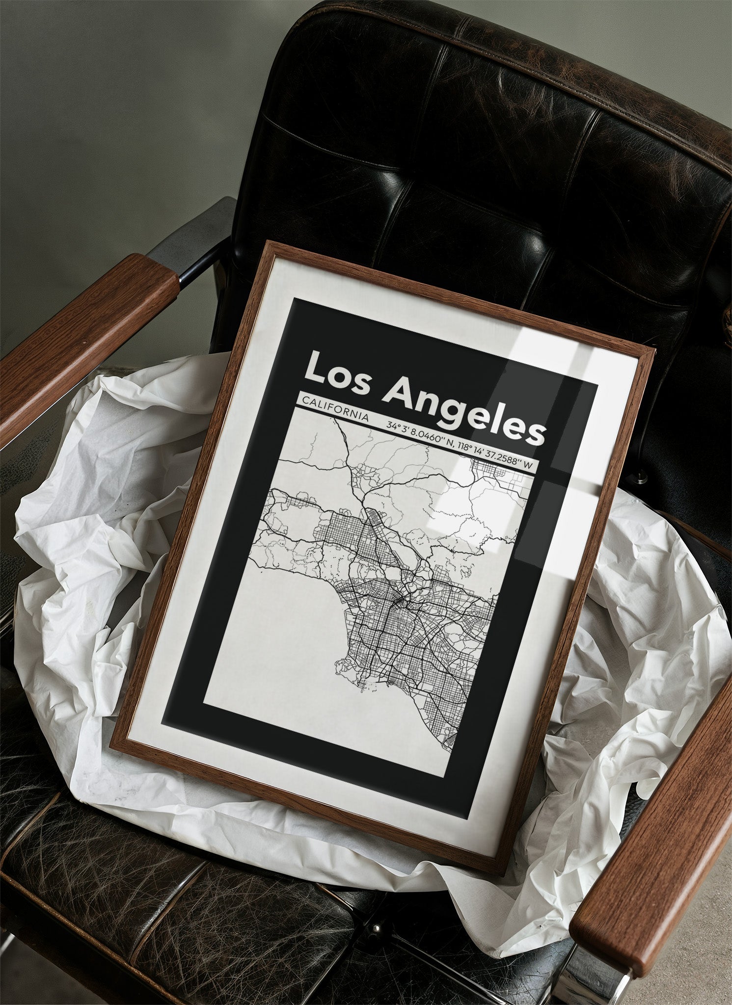 Los Angeles, Mapped in Black