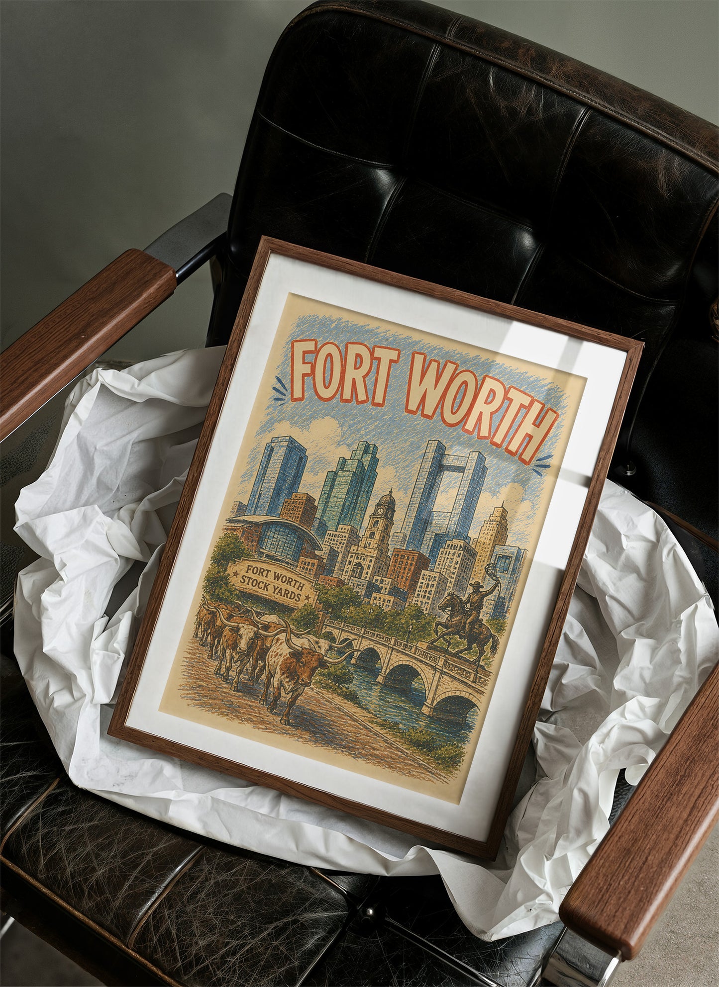 Fort Worth, Stockyards Skyline