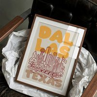 Dallas, Bubble Letter Skyline