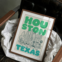 Houston, Bubble Letter Skyline