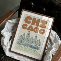 Chicago, Bubble Letter Skyline