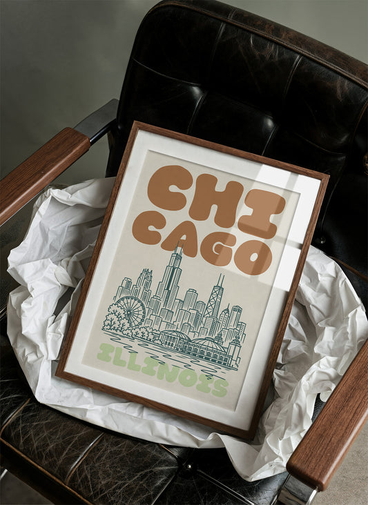 Chicago, Bubble Letter Skyline