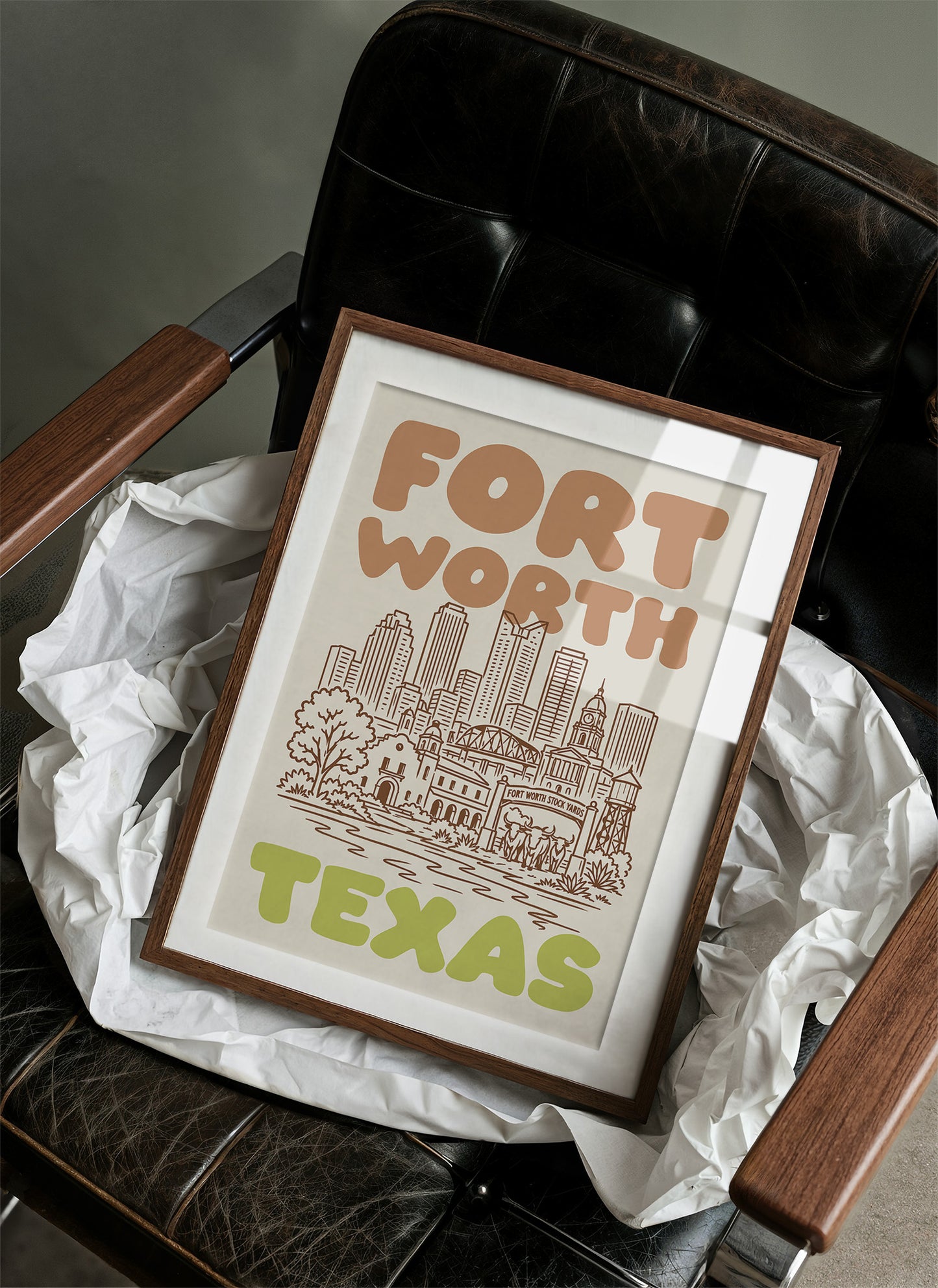 Fort Worth, Bubble Letter Skyline