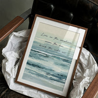 Live in the Sunshine — Seafoam Abstract Quote Print