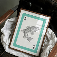 Ace of Bass — Playing Card Wildlife Print