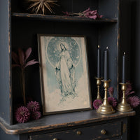 Our Lady of Stars — Art Nouveau Celestial Devotional Print