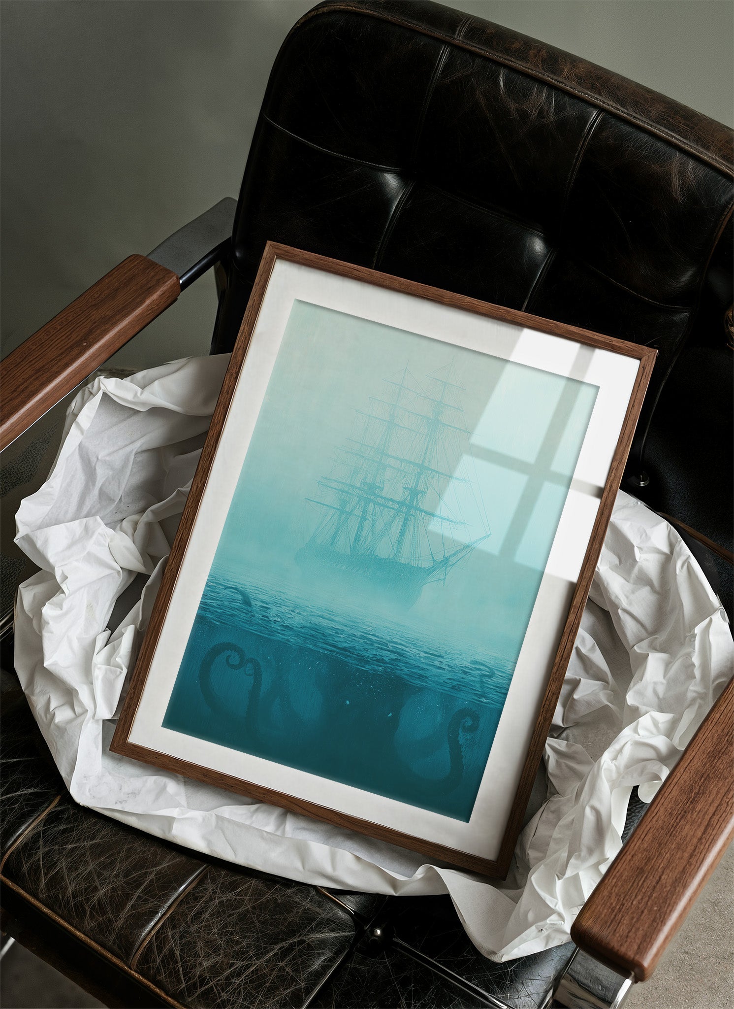 Ghost Ship Adrift Above the Kraken's Reach