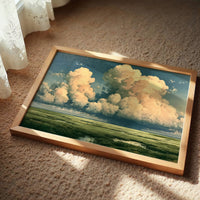 Peach Cloud Over the Marsh