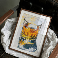On the Rocks: An Impasto Pour