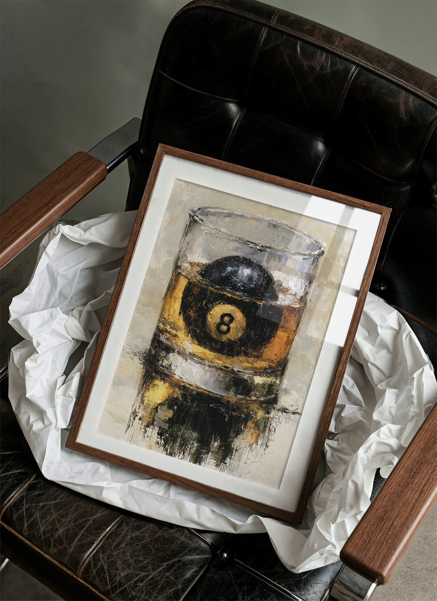 Behind the 8-Ball: A Whiskey Still Life
