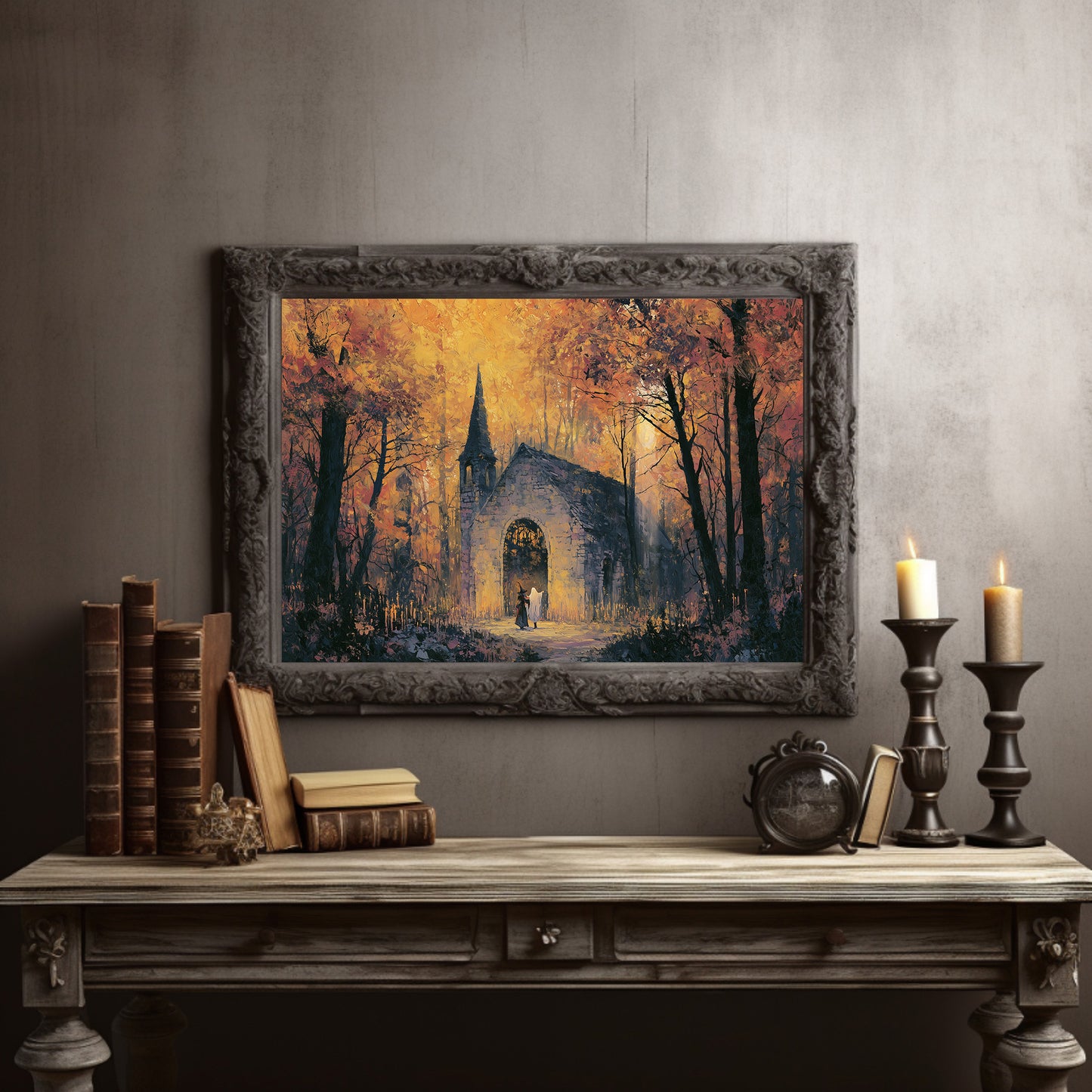 Witch and Spirit at the Chapel Ruins