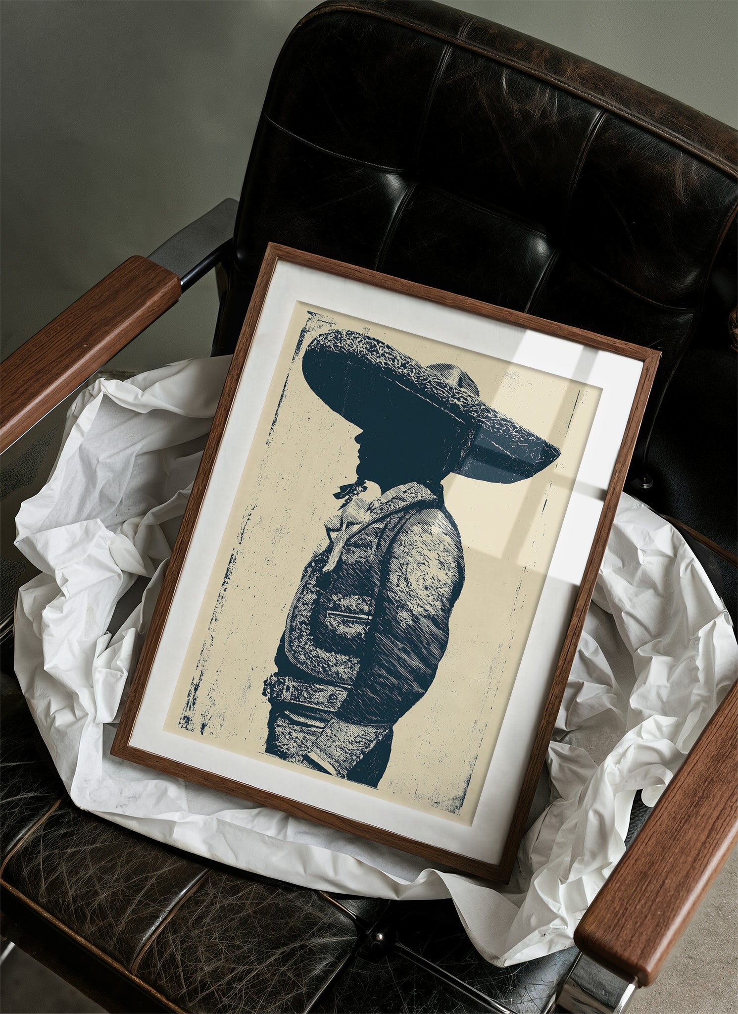 Vaquero in Profile: A Western Silhouette