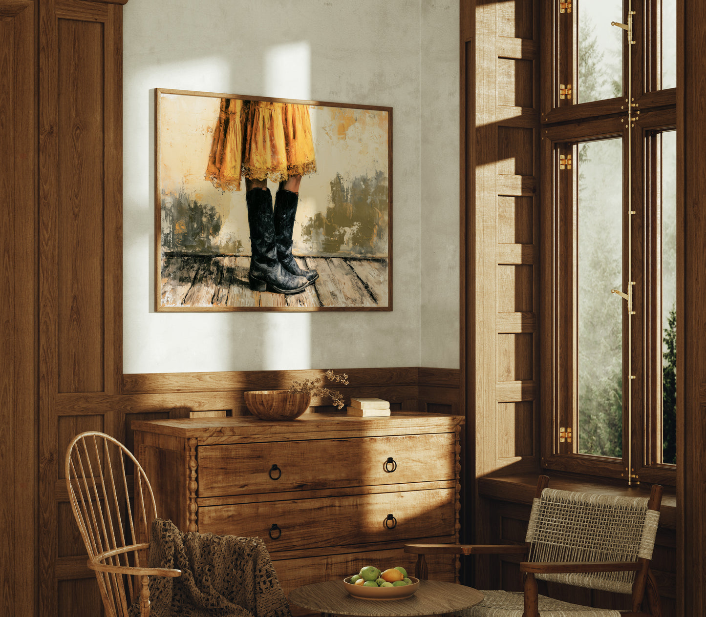 Marigold Skirt, Midnight Boots