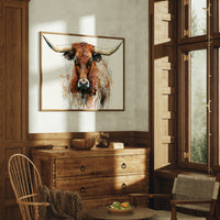 Longhorn in Ink and Rust