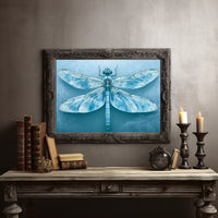 Frost-Blue Dragonfly Study