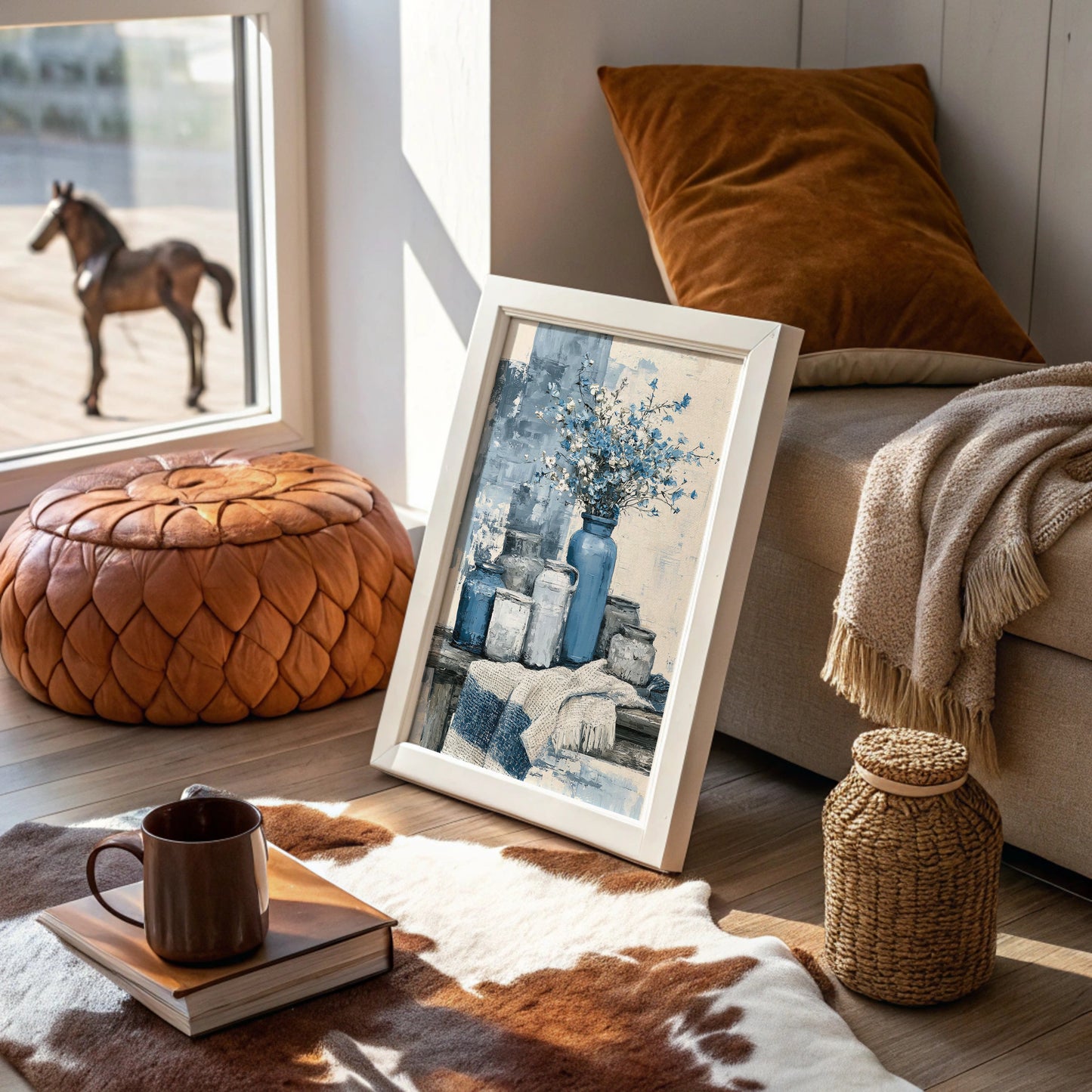 Farmhouse Jars and Wildflower Blues