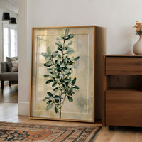 Eucalyptus Sprig on Golden Cream