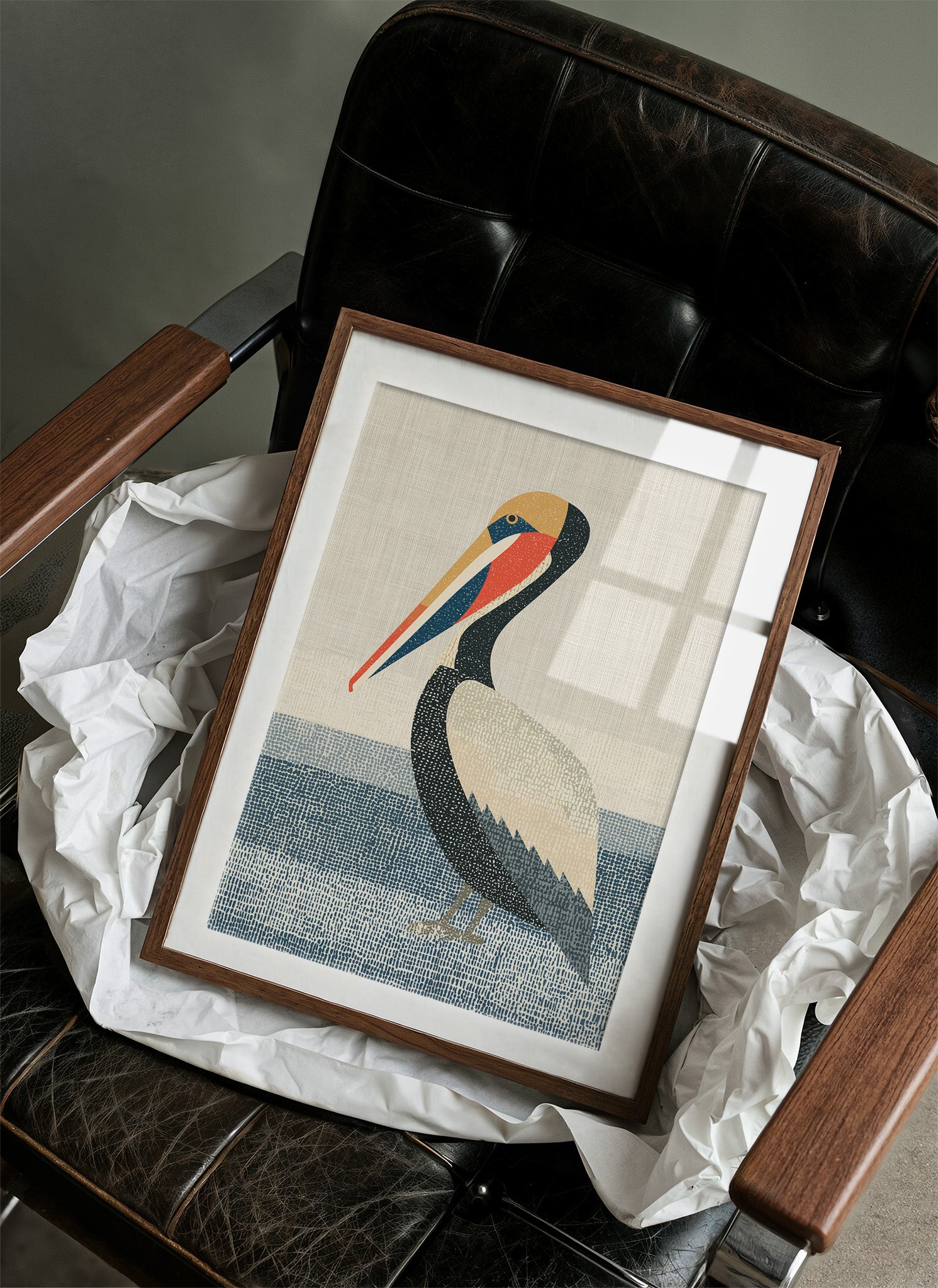 Pelican at Rest, Coastal Weave