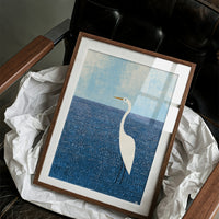 Egret in the Blue Shallows